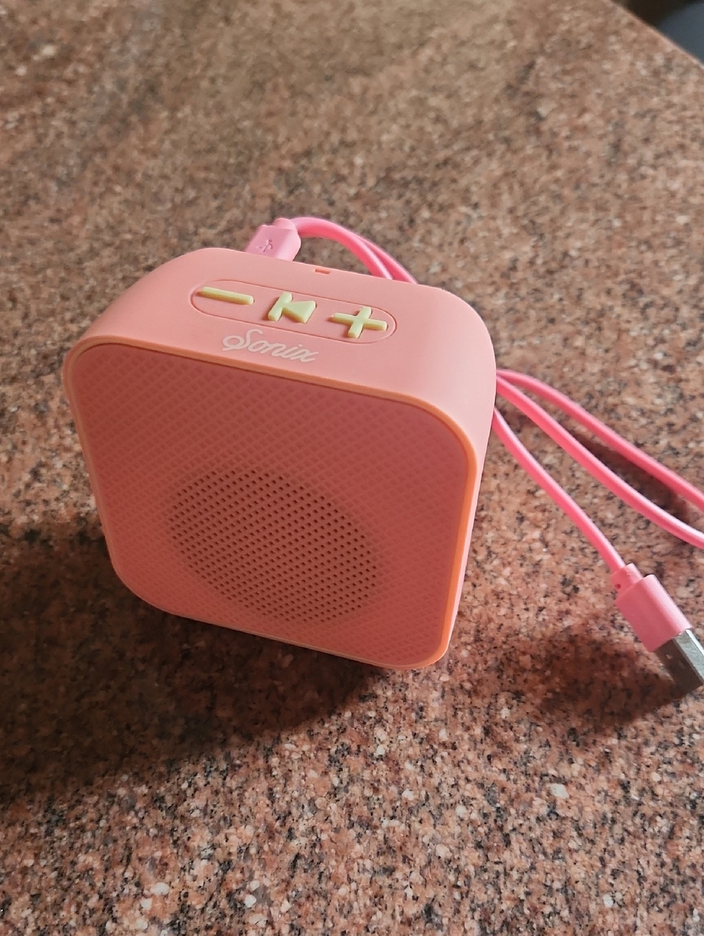 Sonix Coral Pink Portable Bluetooth Speaker